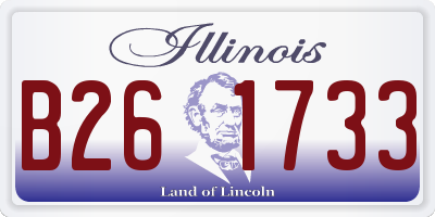 IL license plate B261733