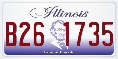 IL license plate B261735