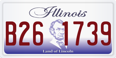 IL license plate B261739