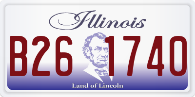 IL license plate B261740