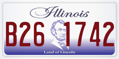 IL license plate B261742