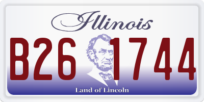 IL license plate B261744
