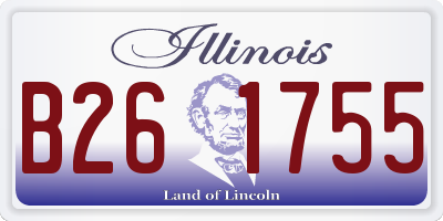 IL license plate B261755