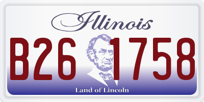 IL license plate B261758