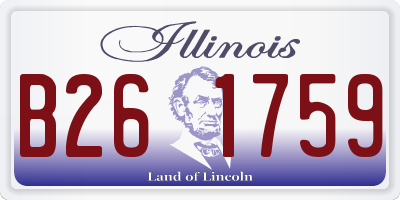 IL license plate B261759
