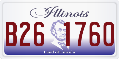 IL license plate B261760
