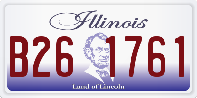 IL license plate B261761
