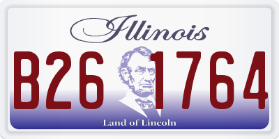 IL license plate B261764