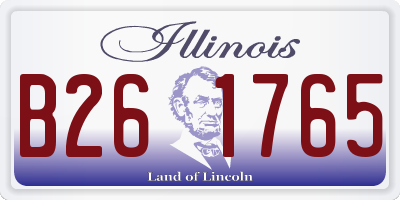 IL license plate B261765
