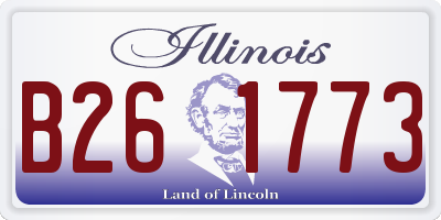 IL license plate B261773