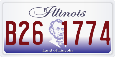 IL license plate B261774
