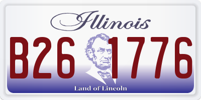 IL license plate B261776
