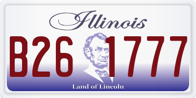 IL license plate B261777