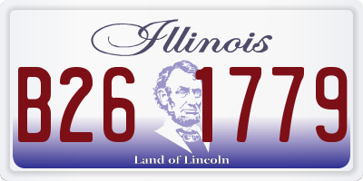 IL license plate B261779