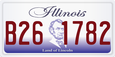 IL license plate B261782