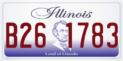 IL license plate B261783