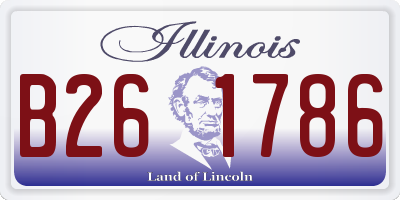 IL license plate B261786