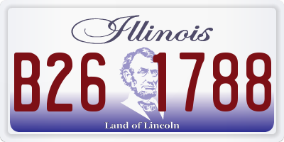 IL license plate B261788