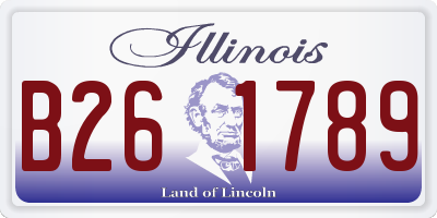 IL license plate B261789