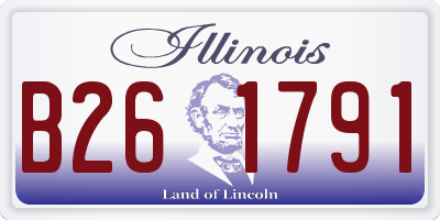 IL license plate B261791