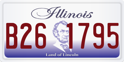 IL license plate B261795
