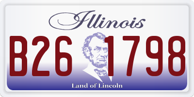 IL license plate B261798