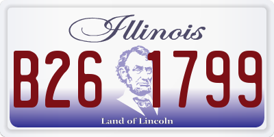 IL license plate B261799