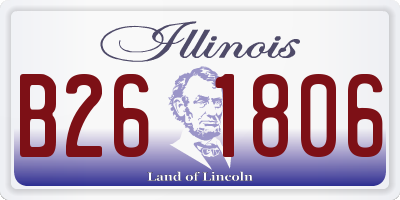 IL license plate B261806
