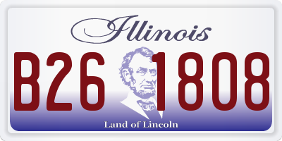 IL license plate B261808