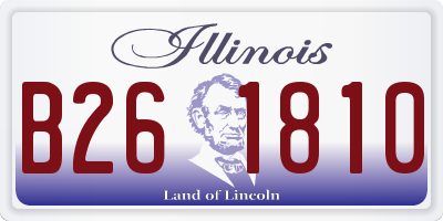 IL license plate B261810