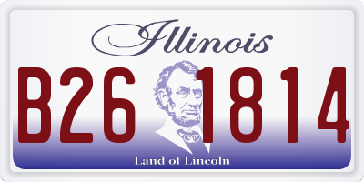 IL license plate B261814