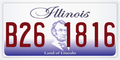 IL license plate B261816