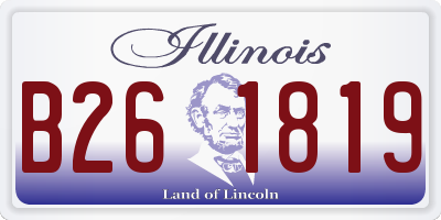 IL license plate B261819
