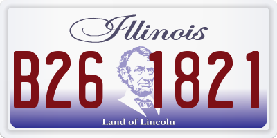 IL license plate B261821