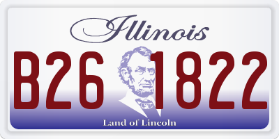 IL license plate B261822