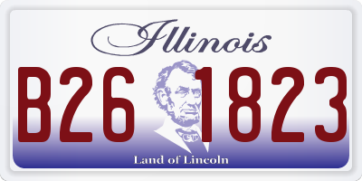 IL license plate B261823