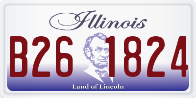 IL license plate B261824