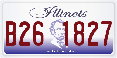 IL license plate B261827