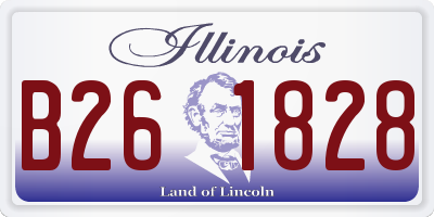 IL license plate B261828
