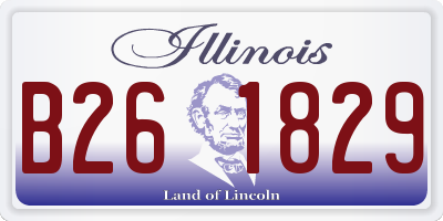 IL license plate B261829