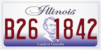 IL license plate B261842