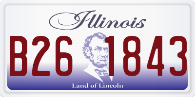 IL license plate B261843