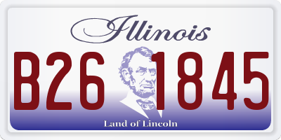 IL license plate B261845