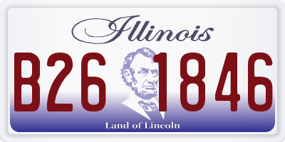IL license plate B261846
