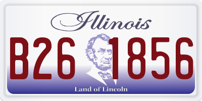 IL license plate B261856