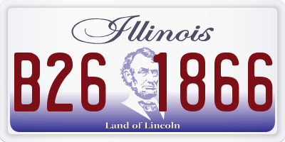 IL license plate B261866