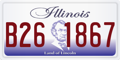 IL license plate B261867