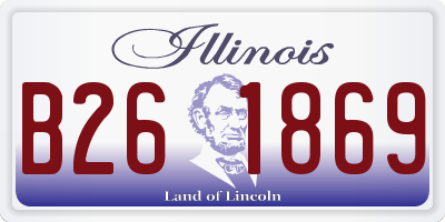 IL license plate B261869