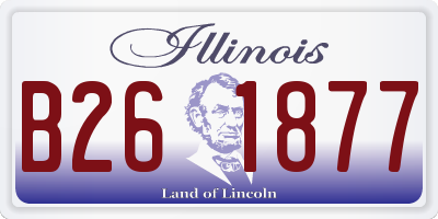 IL license plate B261877