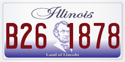 IL license plate B261878
